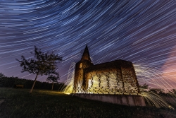 circumpolaire à l église transparente