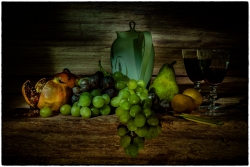 Nature Morte aux Grenades, Raisins, Poire