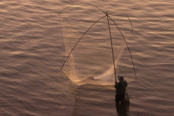 Pêcheur Laotien