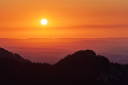 Coucher de soleil sur la Chartreuse