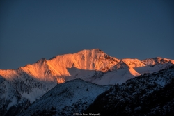 Coucher de soleil sur le val d'Azun (65)