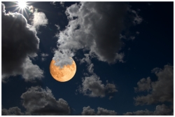 Le soleil a rendez vous avec la lune