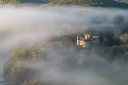 Fayrac dans la brume matinale