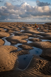 Sur la plage de la Potinière