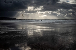 sur la plage de Siouville