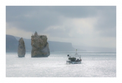 Le bateau dans la brume