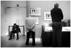 Diagonale masculine au musée...