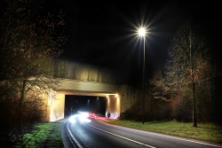 En descendant vers Soumagne, la nuit...