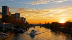 Coucher sur la seine