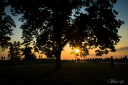 Sunset on the heights of Belgrade.