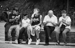 Pause glace en famille