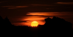 Coucher de soleil à Biarritz