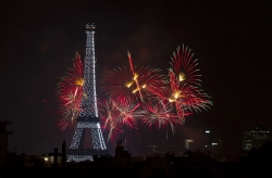 feu d'artifice Paris 14 juillet 2011