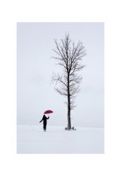 Le parapluie rouge