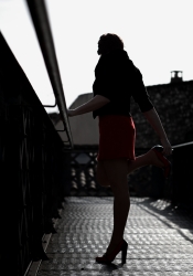 Sur la passerelle