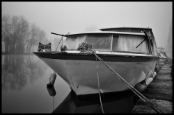 série péniche photo 4 : dans la brume