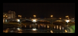 Adour' s bridge by night