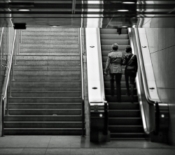 Sortie du métro