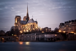 Notre Dame by night