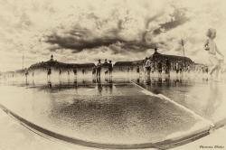 Déformation temporelle d'un miroir