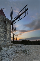 sunset on the Daudet's mill