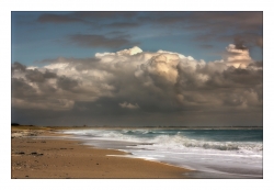 Une plage , un soir