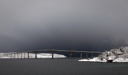 Pont de Tromsö en Norvège.