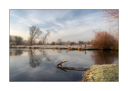 Marais picards en hiver