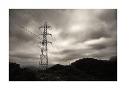 Sur la route de l'électricité.