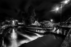 La Ferté Milon la nuit.