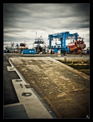 En haut de la rampe...le chantier (naval)