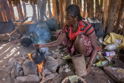 Préparation du café en Ethiopoie
