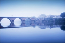 Matin brumeux sur Bergerac.