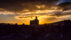 Coucher de soleil sur San Pablo de Lipez