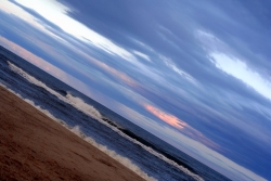 Crépuscule sur la mer