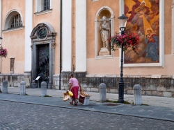 photo de rue à Ljubljana en Slovénie